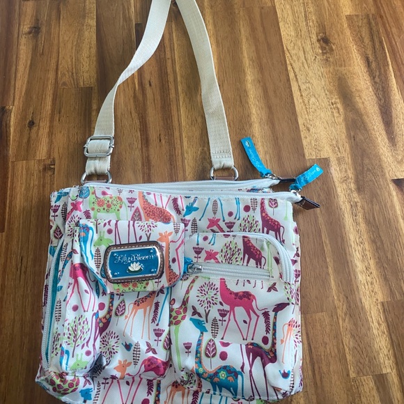 Lily Bloom Bags Lily Bloom Adorable Giraffe Printed Crossbody Purse